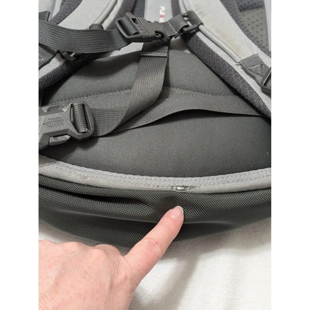 The North Face Surge Backpack Laptop Tablet Gray color